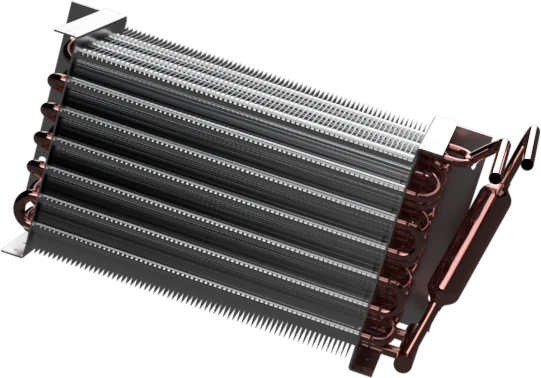Finned heat exchanger coil
